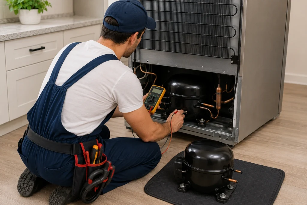 Refrigerator compressor repair and replacement