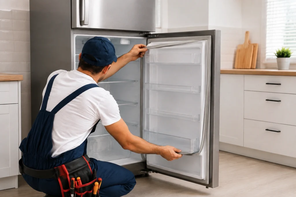 Refrigerator door seal and gasket replacement