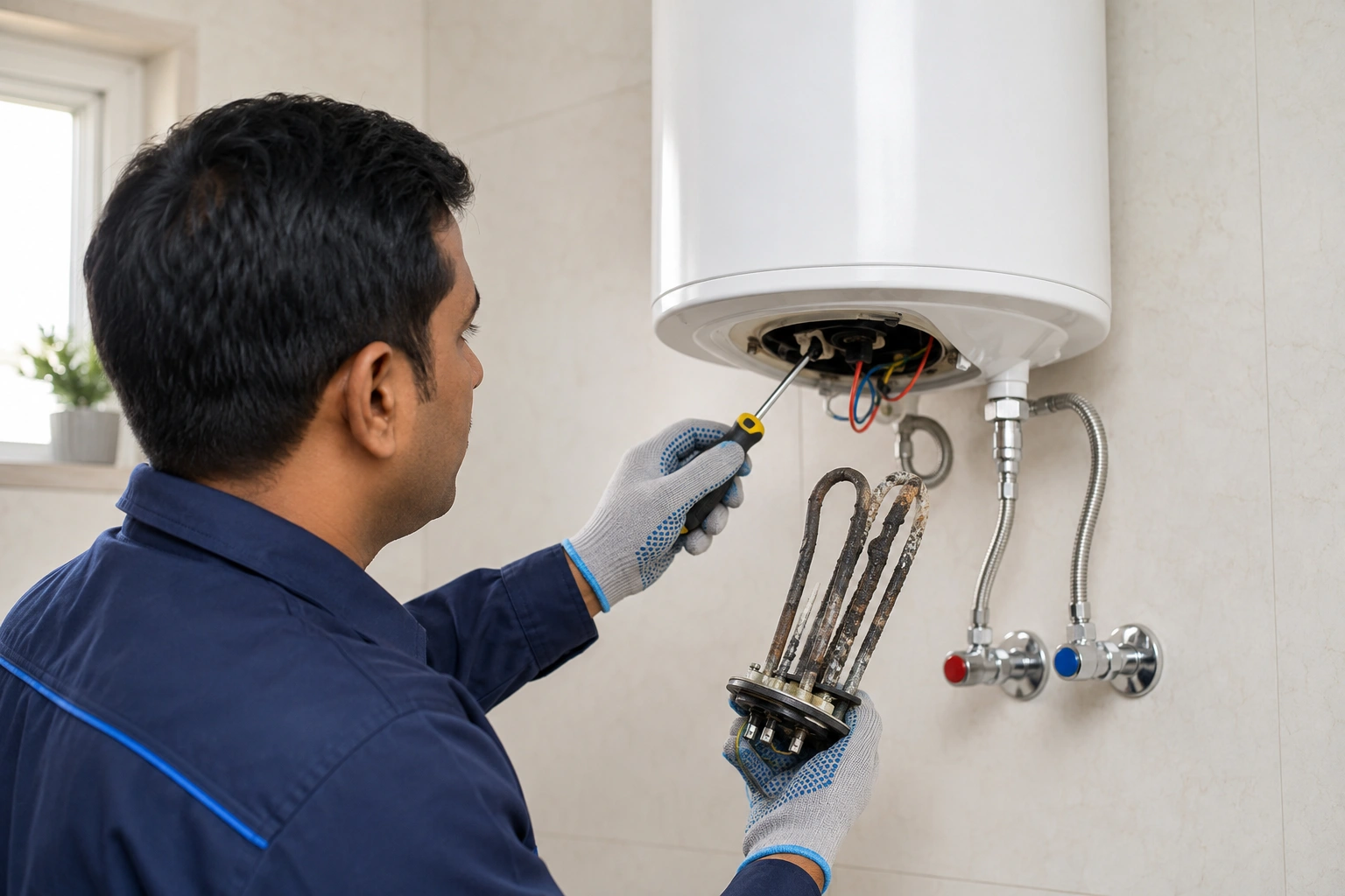 Geyser heating element failure repair in Kolkata
