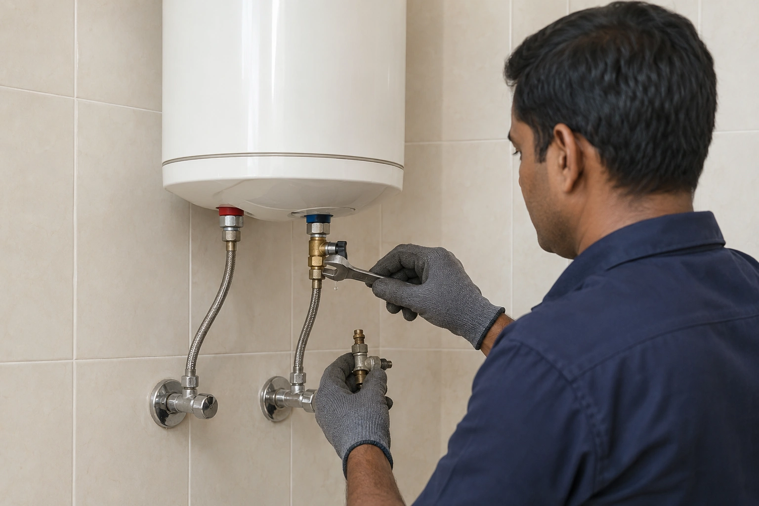 Geyser pressure relief valve replacement in Kolkata