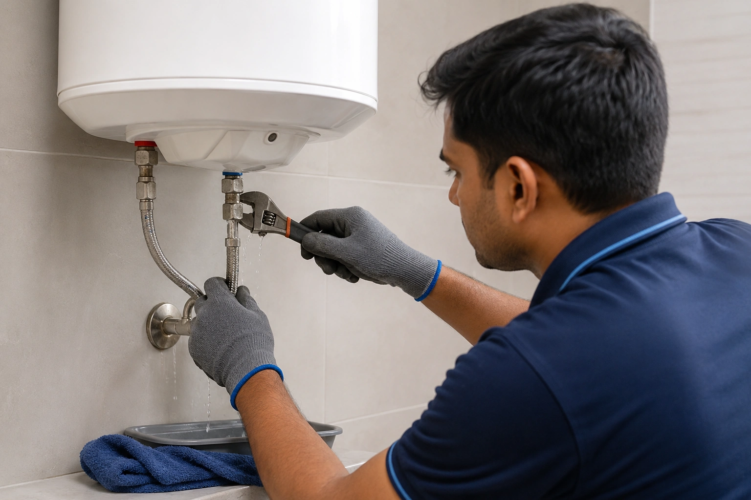 Geyser water leakage repair in Kolkata
